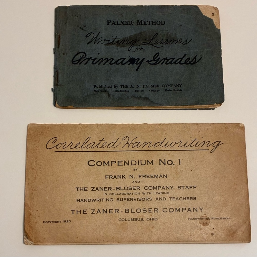 Antique Handwriting Lesson Booklets